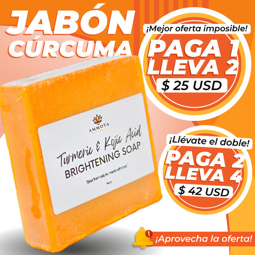 🧼JABÓN DE CÚRCUMA Y ÁCIDO KÓJICO PARA EL ACNÈ